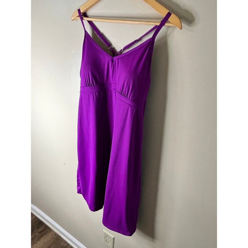 Athleta Shorebreak Swim Dress Size L - Purple Racerback Swimwear No Bottom - Picture 5 of 7
